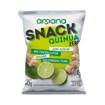 Snack Quinua Zero Recheado Sabor Limão Amana 40g
