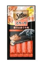 Snack Sheba Cremoso para Gatos Atum - Frango/Peixe Branco - 4 Saches