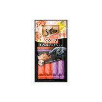 Snack Sheeba Cremoso Atum e Atum / Camarão 48g c/ 4 Snack Sheeba Cremoso Atum e Atum / Camarão 48g c/ 4