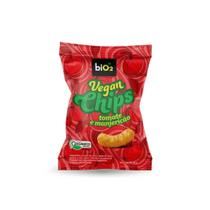 Snack Vegano Orgânico Sem Glúten biO2 Vegan Chips Tomate e Manjericão 40g