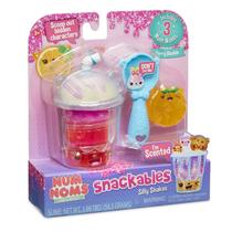 Snackables Silly Shakes Num Noms Berry Slushie com 3 Num Noms Snackables Silly Shakes Num Noms Berry Slushie com 3 Num Noms