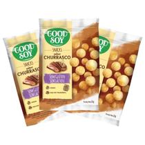 Snacks De Soja Good Soy Sabor Churrasco Contendo 3 Pacotes De 25g Cada Snacks De Soja Good Soy Sabor Churrasco Contendo 3 Pacotes De 25g Cada