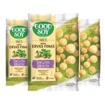 Snacks De Soja Good Soy Sabor Ervas Finas Contendo 3 Pacotes De 25g Cada Snacks De Soja Good Soy Sabor Ervas Finas Contendo 3 Pacotes De 25g Cada