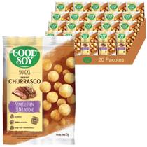 Snacks De Soja Goodsoy Sabor Churrasco 25G (20 Pacotes)