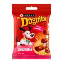 Snacks Dog Chow Doguitos Linguiçinha para Cães 45g - Embalagem com 20 Unidades Snacks Dog Chow Doguitos Linguiçinha para Cães 45g - Embalagem com 20 Unidades