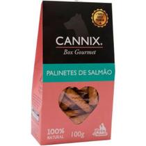 Snacks Pets du Monde Cannix Box Gourmet Palinetes de Salmão para Cães 100g