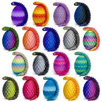 Snake Toy Binvin 18 peças impressas em 3D com ovo de cristal misterioso Snake Toy Binvin 18 peças impressas em 3D com ovo de cristal misterioso