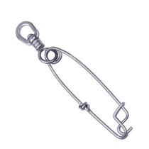 Snap 100mm Aço Inox Engate Rápido Pesca Espinhel Distorcedor 50un