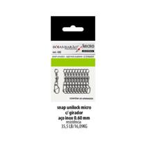 Snap c/ girador unilock boias barão aço inox 0,60mm