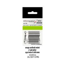 Snap c/ girador unilock boias barão aço inox 0,60mm