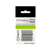 Snap c/ girador unilock boias barão aço inox 0,80mm