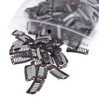 Snap Clips SWACC para extensão de cabelo, peruca DIY, 100 unidades