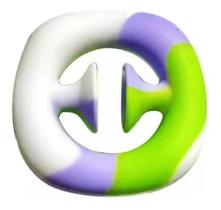 Snap Fidget Toy Finger Hand Grip Especial Verde Roxo Branco Snap Fidget Toy Finger Hand Grip Especial Verde Roxo Branco