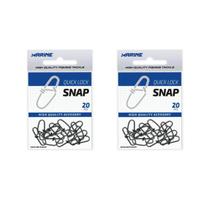 Snap Marine Quick Lock Preto n0 Kit 2 Cartelas 40un Nickel Predadores Robusto Snap Marine Quick Lock Preto n0 Kit 2 Cartelas 40un Nickel Predadores Robusto