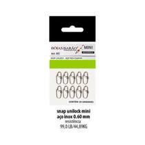 Snap unilock boias barão em aço inox 0,60mm micro c10 pç ref.439