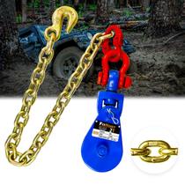 Snatch Block FITHOIST 2 Toneladas - 3 Roldanas, Corrente G80 e Cabo de Aço 3/8" Snatch Block FITHOIST 2 Toneladas - 3 Roldanas, Corrente G80 e Cabo de Aço 3/8"