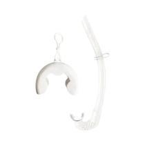 Snorkel Dobrável de Silicone - Portátil, Respirável e com Estojo