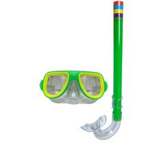 Snorkel e Máscara para Mergulho Belfix 39800 Verde