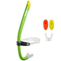 Snorkel Respirador Frontal Para Natação Swim Pro III Verde