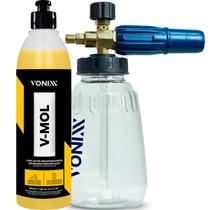 Snow Foam Fast e V mol Vonixx Canhão de Espuma Densa e Aderente Limpeza Profunda Desincrustante