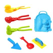 Snow Snowball Maker Clip Maker Ferramenta de molde de areia de neve em forma de animal Kit de brinquedos