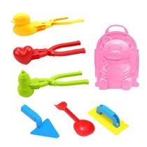 Snow Snowball Maker Clip Maker Ferramenta de molde de areia de neve em forma de animal Kit de brinquedos