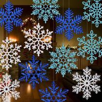 Snowflake Decorations BlissfulTie 15,8" de largura, 24 unidades Snowflake Decorations BlissfulTie 15,8" de largura, 24 unidades
