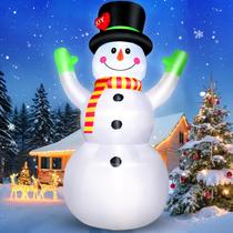 Snowman Thanger inflável de 3 m com luz LED e decoração de Natal