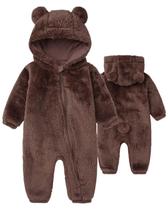 Snowsuit CHAOJIESI Baby Bear Ear, macacão com capuz, macacão de lã