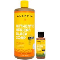 Soap Alaffia Authentic African Black, pacote com 2 unidades de chá de eucalipto Soap Alaffia Authentic African Black, pacote com 2 unidades de chá de eucalipto