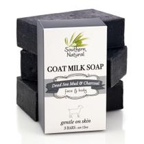 Soap Bar Southern Natural Activated Charcoal, pacote com 3