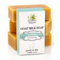 Soap Bar Southern Natural Goat Milk, pacote com 3 óleos essenciais