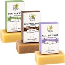 Soap Bar Southern Natural Goat Milk, pacote com 3 unidades, 120-135 g