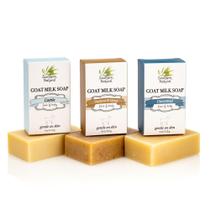Soap Bar Southern Natural Goat Milk sem perfume 120-130g, pacote com 3 Soap Bar Southern Natural Goat Milk sem perfume 120-130g, pacote com 3