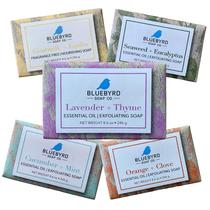 Soap Bluebyrd Soap Co., pacote com 5 óleos essenciais esfoliantes Soap Bluebyrd Soap Co., pacote com 5 óleos essenciais esfoliantes