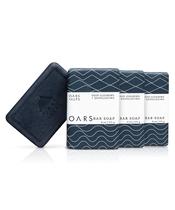 Soap Oars + Alps Blue Charcoal Esfoliante Masculino, 180 ml, pacote com 3 unidades