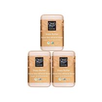 Soap One com sal natural do Mar Morto, manteiga de karité, 120 ml, pacote com 3