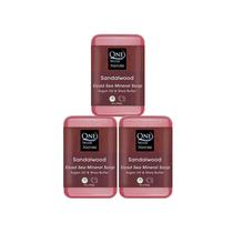 Soap One With Nature Dead Sea Salt, sândalo, 120 ml, pacote com 3 unidades