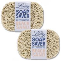 Soap Savers Luxiny para sabonete em barra American Made Sand, pacote com 2
