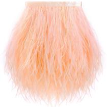 Soarer Ostrich Feather Trim, 2 jardas, 13-18 cm, salmão claro