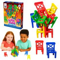 Sobe Sobe Cadeirinha Encaixe Jogo Infantil Empilha Educativo
