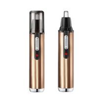 Sobrancelha elétrica Nose Hair Trimmer Shave Machine Hot Selling Gold Battery Model