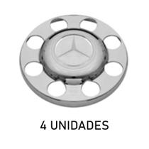 Sobre tampa do cubo da tração mb atego cromada 4 unidades Sobre tampa do cubo da tração mb atego cromada 4 unidades
