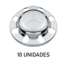 Sobre tampa do cubo da tração mb cromada 10 unidades