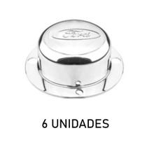 Sobre Tampa Do Cubo Dianteiro Ford Cromada 6 Unidades