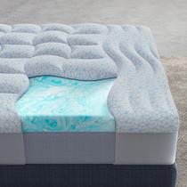 Sobrecolchão HOMRELEXA de espuma viscoelástica com gel refrescante para cama Twin XL, 10 cm Sobrecolchão HOMRELEXA de espuma viscoelástica com gel refrescante para cama Twin XL, 10 cm