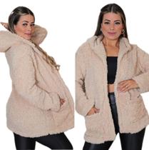 Sobretudo blusa de frio feminina casaco teddy