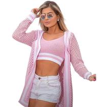 Sobretudo/cropped tricó