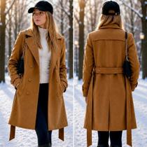 Sobretudo Feminino Casaco Lã Batida Inverno Europeu Parka Longa Quentinha Luxo Premium Elegante Frio Sobretudo Feminino Casaco Lã Batida Inverno Europeu Parka Longa Quentinha Luxo Premium Elegante Frio