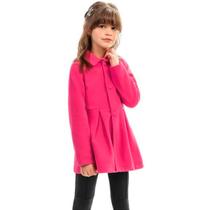 Sobretudo Infantil Menina Casaco Inverno Soft Plush Forrado